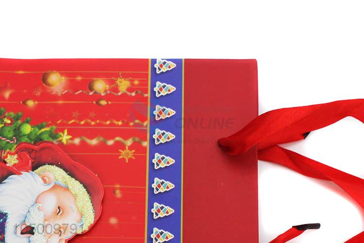 New arrival Chrismtas pattern paper gift bag with handle