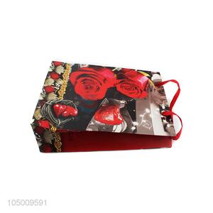 Wholesale low price printed ivory board gift bag with handle