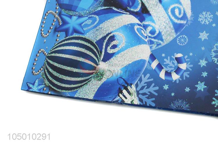 Wholesale custom Chrismtas pattern paper gift bag with handle