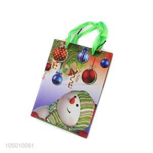 China OEM Chrismtas pattern paper gift bag with handle