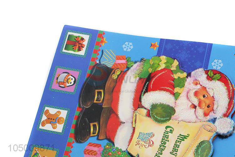 Most popular cheap Chrismtas pattern paper gift bag with handle