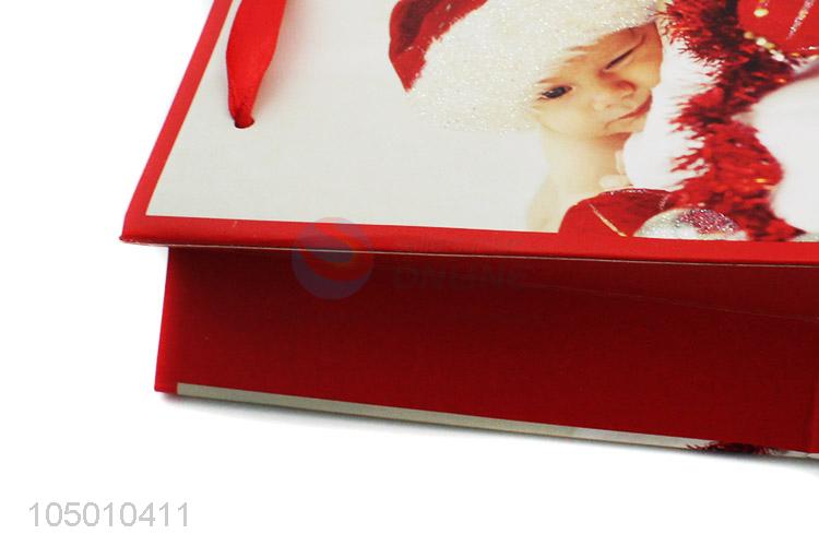 Factory directly sell Chrismtas baby paper gift bag with handle