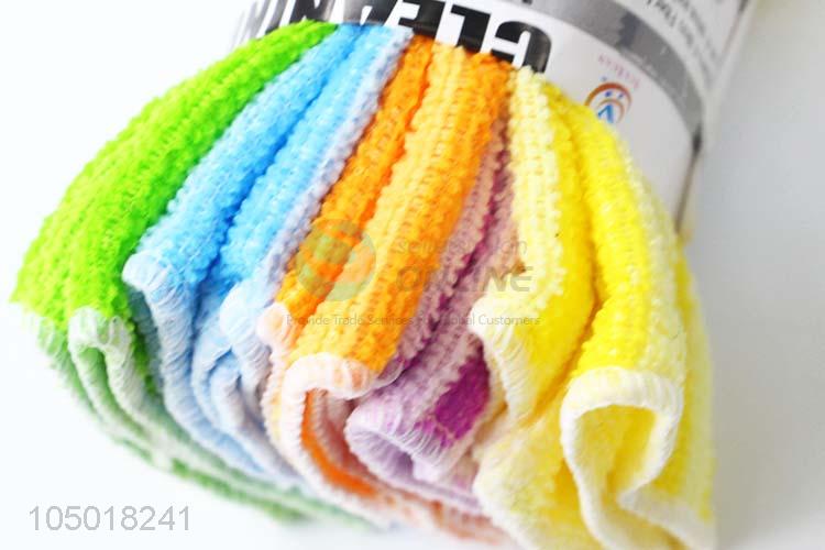 Striped Highly Efficient Scouring Pad Dish Cloth Cleaning Wipers