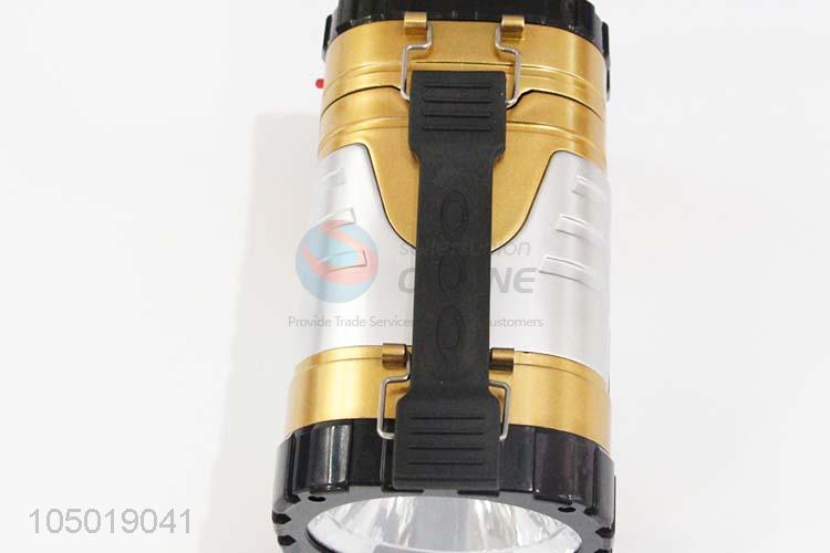 Best High Sales Golden Color Camping Light with Solar Power Charge,USB Charge, Charging Line Charge