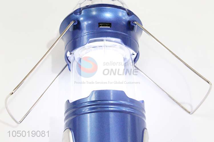 Custom Good Quality Blue Color Camping Light with USB Charge, Charging Line Charge