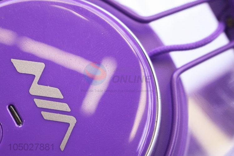 Popular Wholesale Purple Wireless Headset Bluetooth Headphone