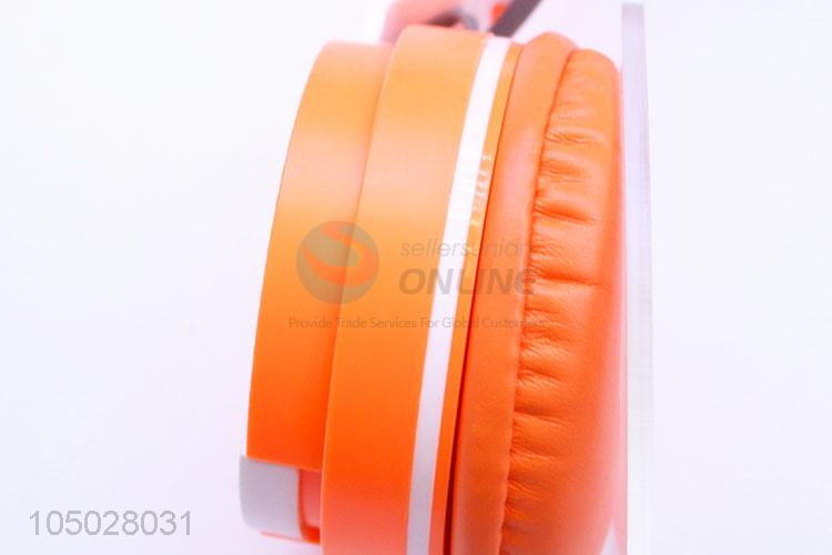 Simple Style Orange Color Gaming Headset Headphones