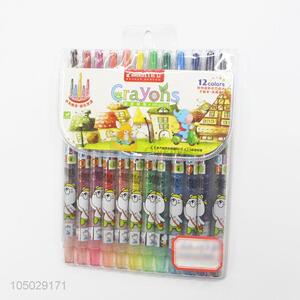 Popular Top Quality 12 Colors Crayon for Kids Drawing/Painting