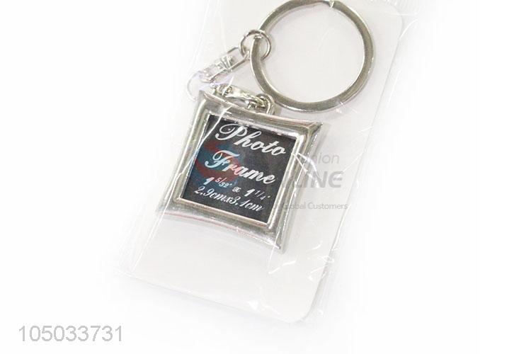 Nice Design Cheap Price Zinc Alloy Key Chain Key Ring with Photo Frame