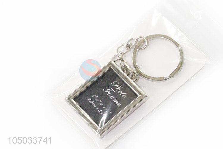 Wholesale Simple Style Zinc Alloy Key Chain Key Ring with Photo Frame