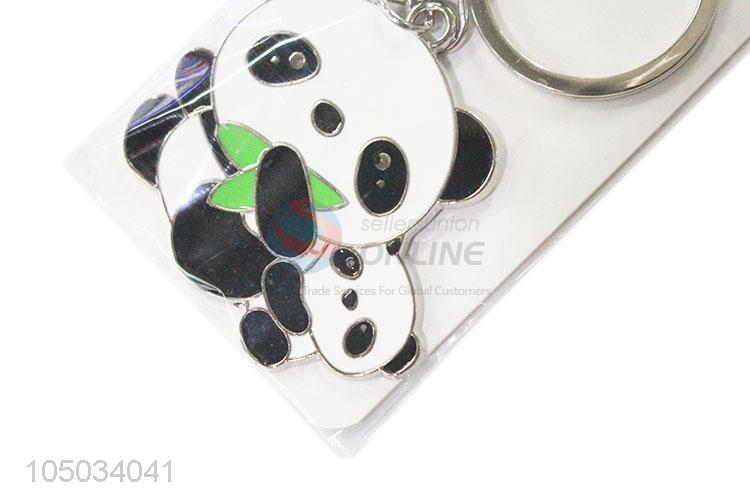 Best High Sales Cute Panda Shaped Zinc Alloy Key Chain Portable Key Ring