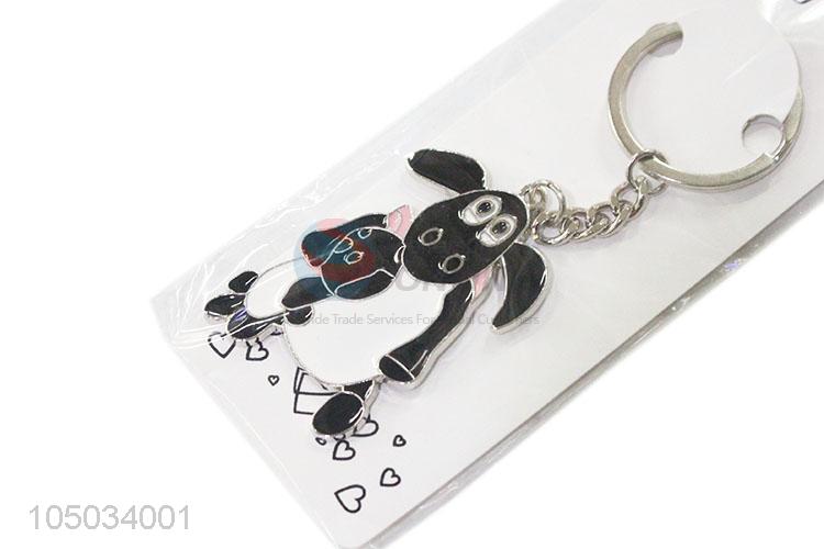 Utility and Durable Lovely Sheep Shaped Zinc Alloy Key Chain Portable Key Ring