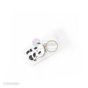 Top Quality Cartoon Panda Shaped Zinc Alloy Key Chain Portable Key Ring