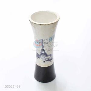 Popular Style Eiffel Tower Pattern Home Decoration Ceramic Vase