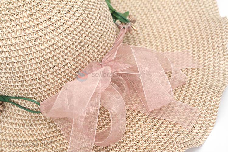 Reasonable Price Women Summer Brimmed Travel Hat Beach Hat