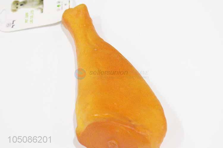 Made in China drumstick shape vinyl dog toy