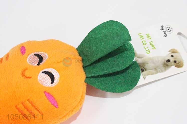 New products soft carrot shape pet toy