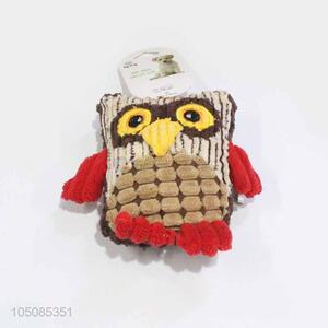 Factory directly sell owl shape plush toy for pets