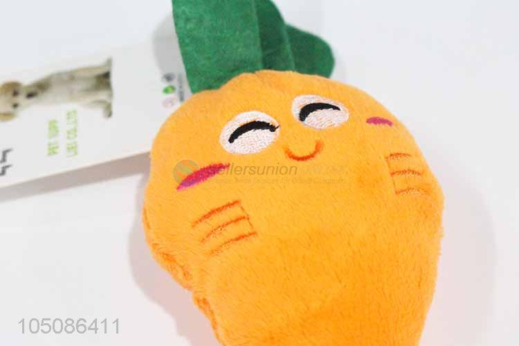 New products soft carrot shape pet toy