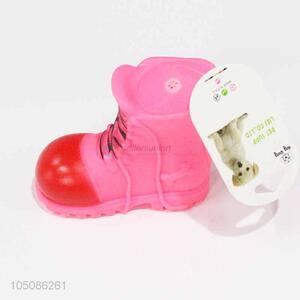 New arrival boot shape vinyl dog toy