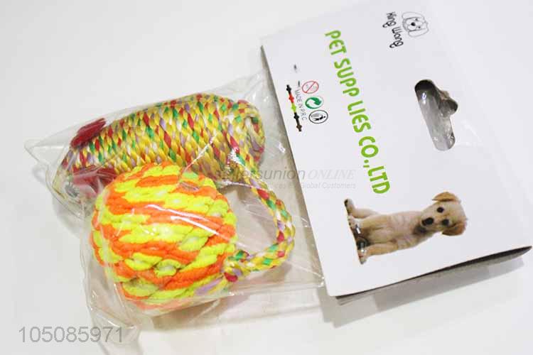 Latest design ball toy dog chew toy set