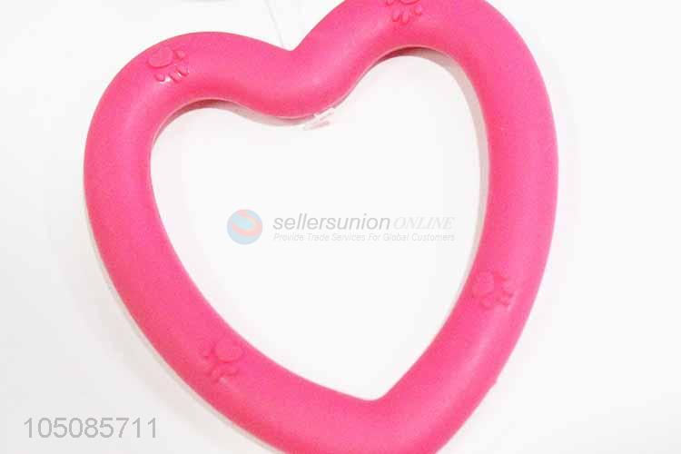 Wholesale new style heart shape dog chew toy