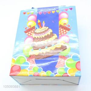 Fashion Birthday Cake Pattern Custom Gift Paper Bag Paper Gift Bag