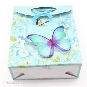 Best Sale High Quality Colorful Butterfly Pattern Cheap Paper Gift Bags