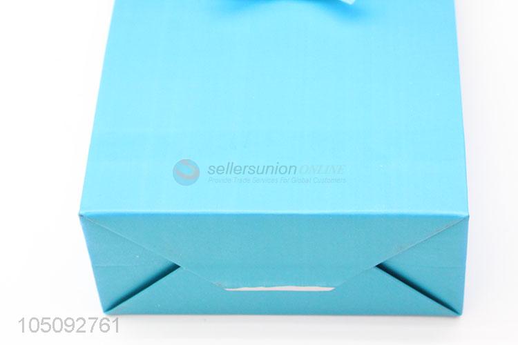 Blue Color Shopping Gift Bags Paper Bag