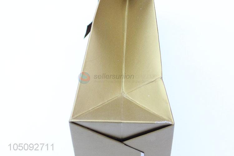 Wholesale Champagne Color Paper Shopping Gift Bag for Packaging