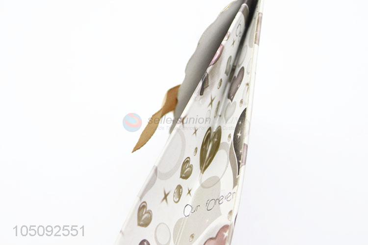 Coffee Color Heart Pattern Shopping Paper Bag/Gift Bag