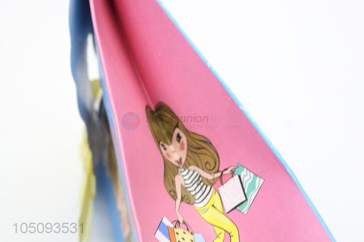 Fashion Cheap Cartoon Girl Pattern Paper Bag Gift Bag