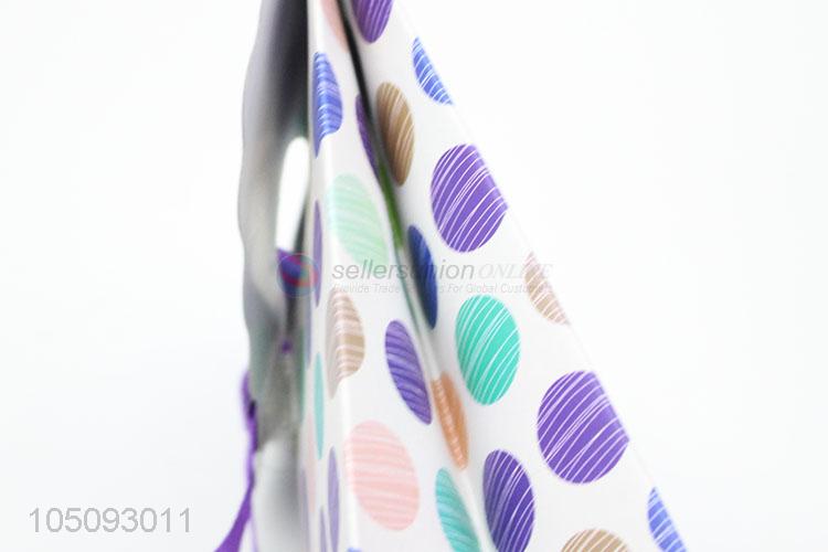 Low Price Colorful Dotted Pattern Paper Shopping Bag Printed Gift Bag