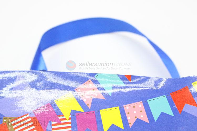 Simple And Hot Sale Birthday Cake Printed Paper Handle Gift Bags