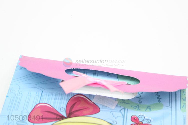 Cartoon Girl Printed Professional Party Paper Shopping Bag Paper Gift Bag