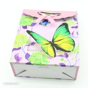 Factory Sale Recycle Butterfly Pattern Cheap Paper Gift Bags