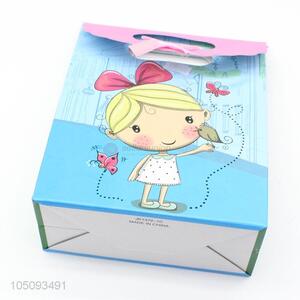 Cartoon Girl Printed Professional Party Paper Shopping Bag Paper Gift Bag