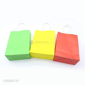 Three Color Art Paper Package Gift Bag / Gift Shopping Bag with Handle