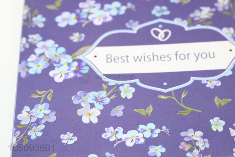 Best Selling High Quality Blue Flower Pattern Paper Gift Bags