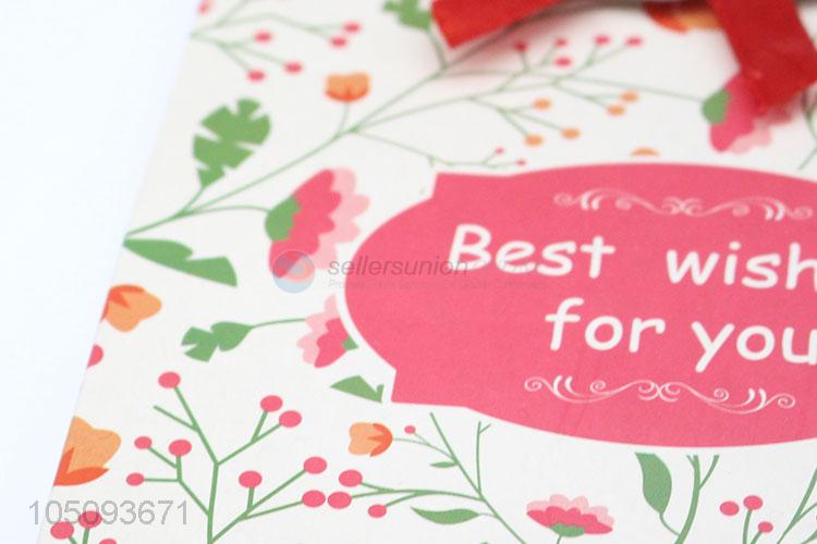 Best High Sales Fancy Wholesale Fashion Paper Flower Printed Gift Bag