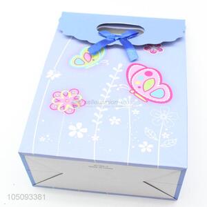 Direct Factory Flower And Butterfly Pattern Paper Gift Bag