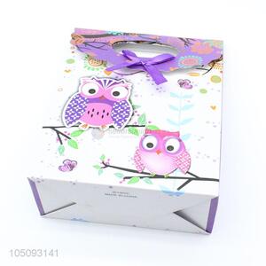 Wholesale Cartoon Owl Printed Paper Packaging Gift Bags