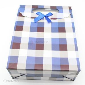 Good Quality Check Pattern Paper Gift Bag Paper Bag