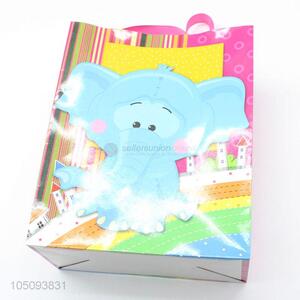 Cartoon Cute Elephant Pattern Paper Gift Bag