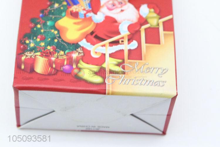 Useful Simple Best Red Color Father Christmas Pattern Shopping Paper Gift Bag