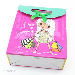 New Fashion Exquisite Cartoon Girl Pattern Paper Gift Bag,Paper Shopping Bag