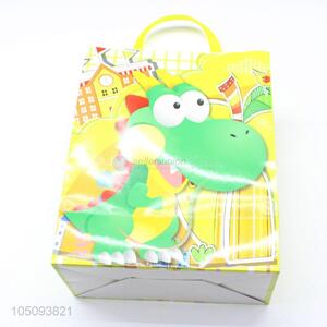 New Design Cartoon Crocodile Pattern Baby Birthday Party Paper Gift Bag