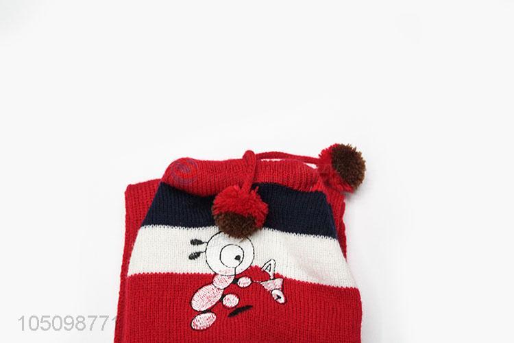 Modern Style Cartoon Children's Winter Hats and Scarf Set