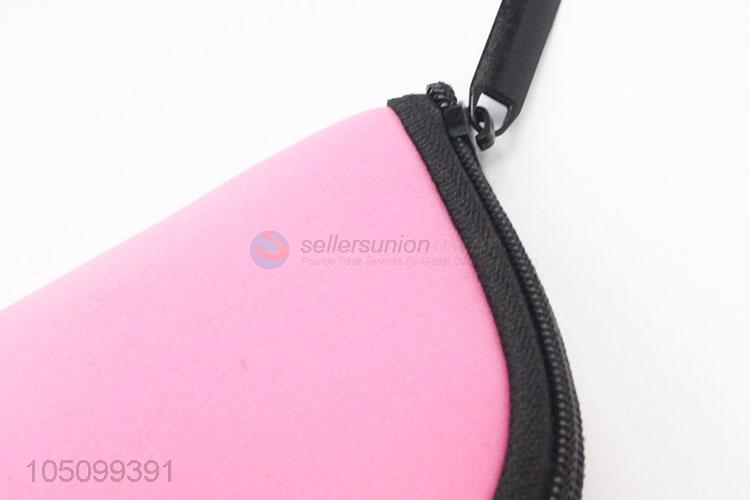 Factory Excellent Reusable Simple Pink Color Organizer Makeup Bag