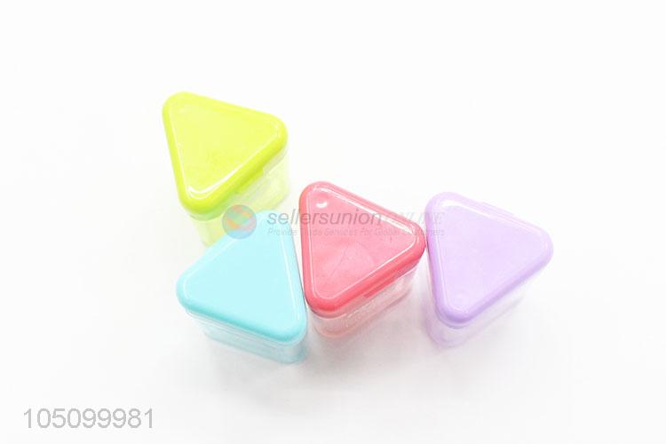 Four Colors Cute Stationery Plastic Pencil Sharpener